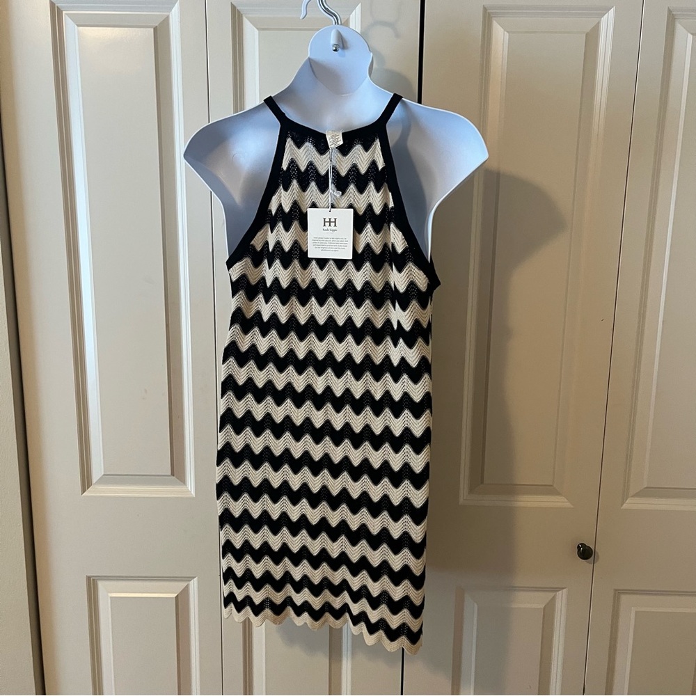 🌼 Haute Hippie Chevron Halter Dress – Festival Chic Vibes 🌼 - Picture 4 of 4